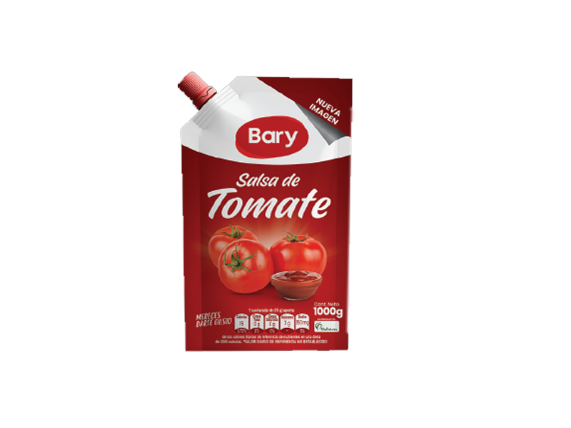 Salsa de tomate con válvula